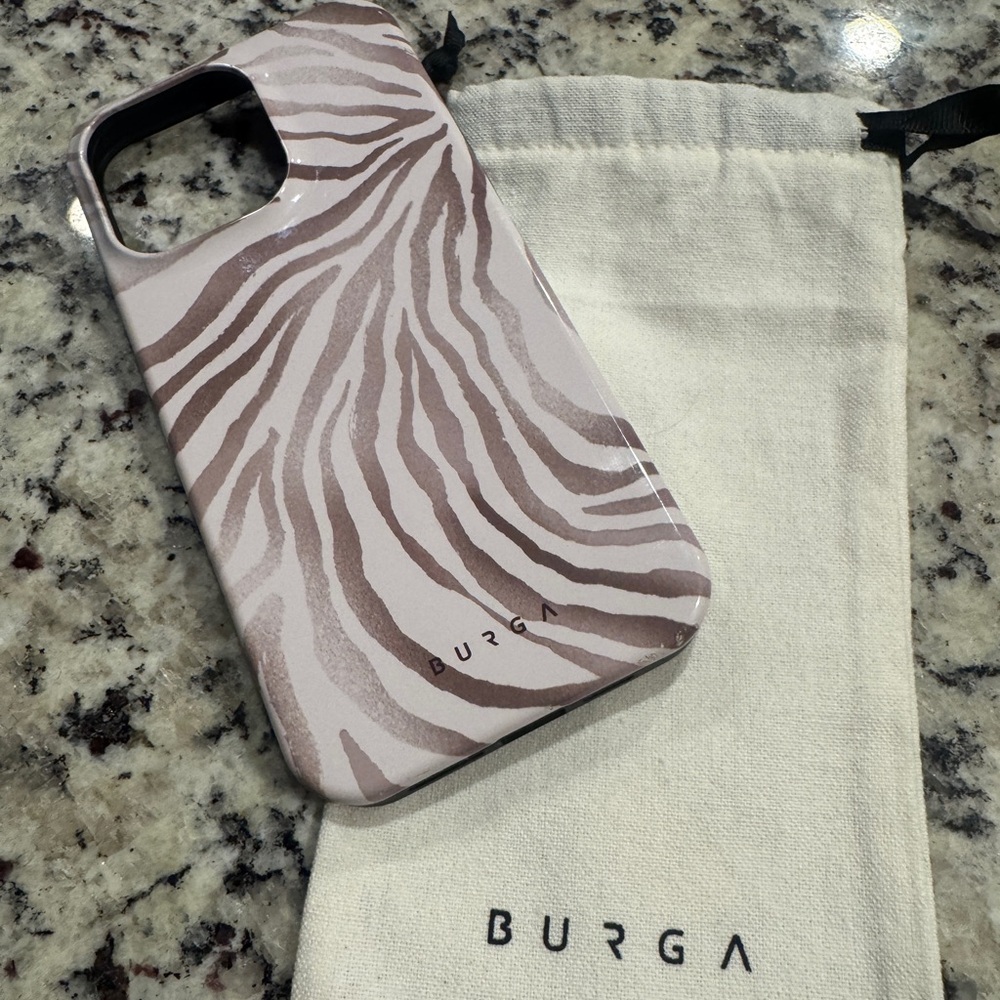 Zebra Print I-phone 15 Pro Max Phone Case - Neutral color